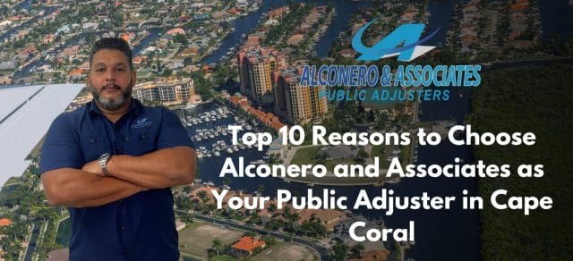 Top 10 Reasons to Choose Alconero and Associates as Your Ajustador Publico in Cape Coral
