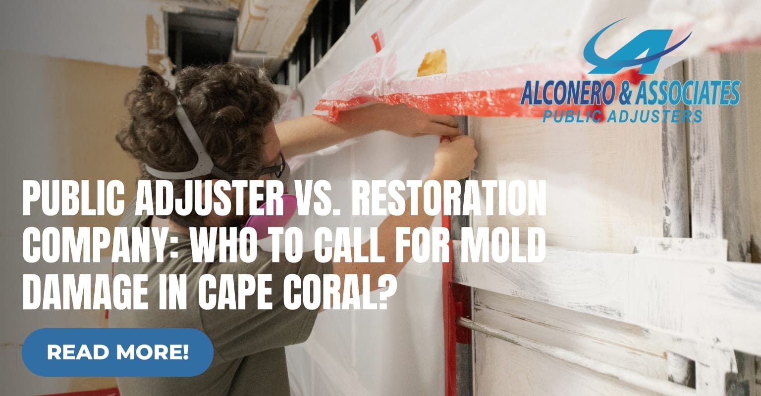 Public Adjuster vs. Restoration Company: Who to Call for Mold Damage in Cape Coral?